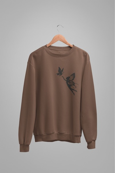 Butik Hanorac cu mânecă lungă pentru femei/fete FAIRY Transfer B cu imprimeu ...