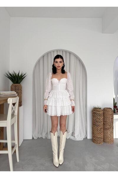 conconmoda Ajda Fisto Tasarım Mini Elbise