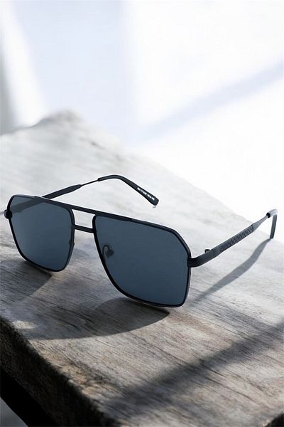 MACERATİ Polarized High Quality Titanium Black Unisex Sunglasses