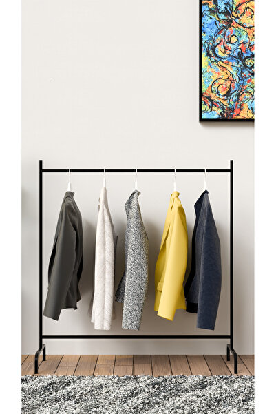 Modalanka Siyah Ayaklı Konfeksiyon ve Elbise Askısı: Şık Tasarım, Kolay Kurulum ve Rahat Kıyafet Toplayıcı