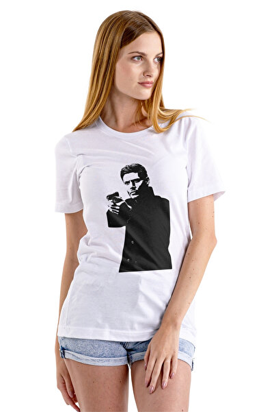 Texclusive Dean Winchester majica bela unisex Supernatural majica