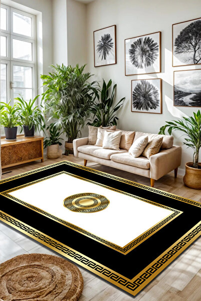 CAPPİO HALI Dijital Baskılı Makinada yıkanabilir Salon Halısı Mutfak Halısı Y...
