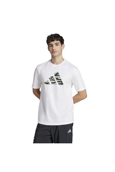 adidas M C CAMO LOGO T BIELE