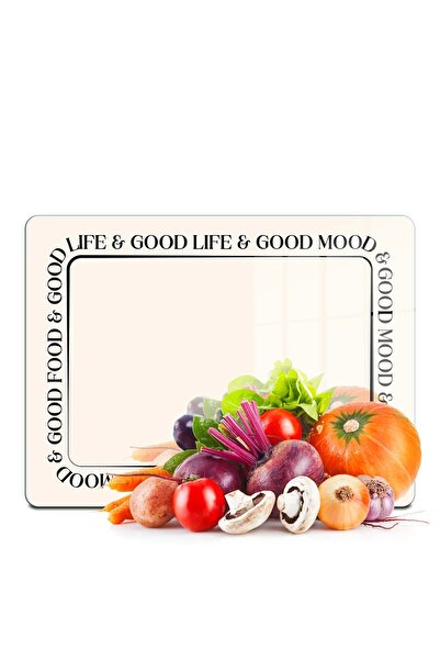Decovetro Cam Kesme Tahtası Ve Sunumluk Good Life 20x30 Cm