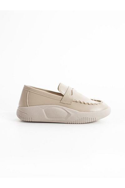 ALEMDAR AYAKKABI Γυναικείο Loafer ENVEY Cream Saddle