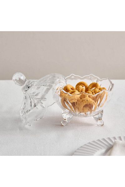 Home Box Candy Bowl with Lid 15x15x20 cm