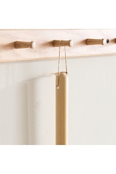 Home Box Ebony Bamboo Handle Flat Mop 130x43 cm