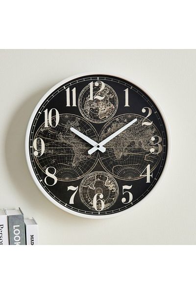 Home Box Emir Metal Wall Clock 40x5.5x40 cm