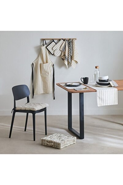 Home Box Noir Stripe 4-Piece Napkin Set 40x40 cm