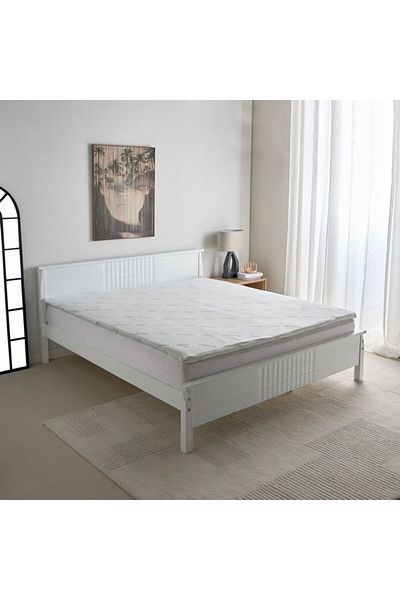 Home Box Relax Bamboo Memory Foam Olympic Queen Mattress Topper 160x200+4 cm