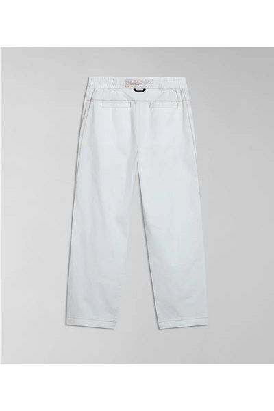 Napapijri The Tribe Napapijri Pantaloni albi pentru femei M-Aberdeen W N1A White Whisper