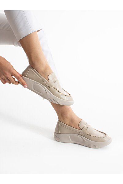 ALEMDAR AYAKKABI Жіночі мокасини ENVEY кремового кольору