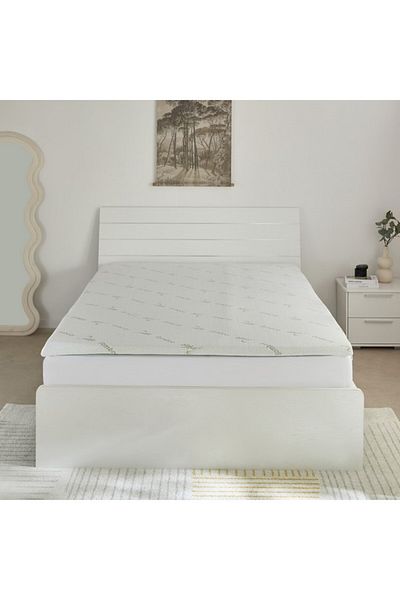 Home Box Relax Bamboo Memory Foam Queen Mattress Topper 150x200+4 cm