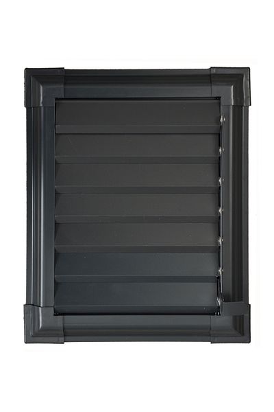 Panjur DÜNYASI 30 X 30 Anthracite Grey Aluminum Bathroom Wc Vent Louver Grille