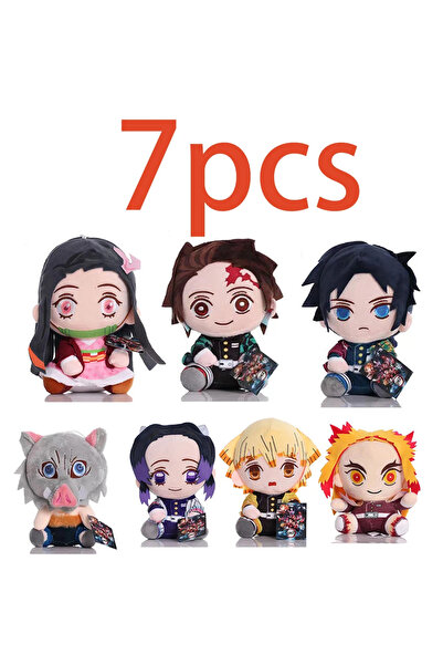 Choice 7 قطعة 7 قطعة 20 سنتيمتر شيطان القاتل أفخم دمية Tanjirou Nezuko Zenits...