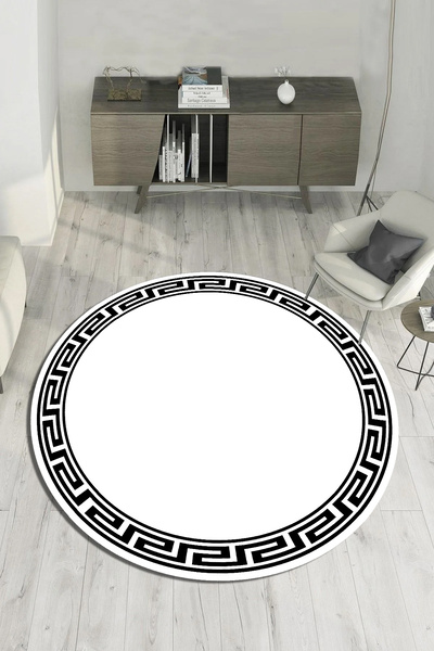 CAPPİO HALI Dijital Baskılı Makinada yıkanabilir Salon Halısı Mutfak Halısı Y...