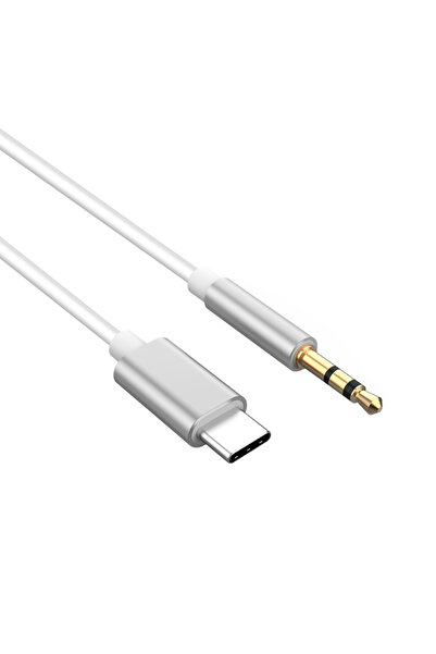Choice كابل صوت USB Type C إلى 3.5 ملم AUX بطول 1 متر باللون الفضي، محول سماع...