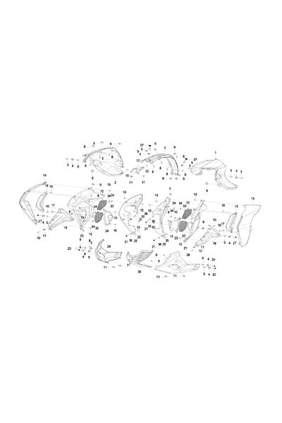 Benelli KM 66758 BENELLİ 125-S DEPO ÜST MUHAFAZA SOL SİYAH