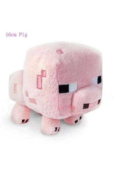 Choice 16cm Axolotl Plush Toys Creeper Spider Enderman Wolf Bat Zombie Dragon Cartoon Plush Doll Stuffed To