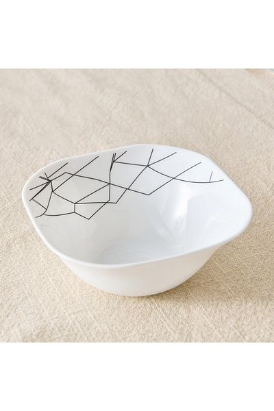 Home Box Crackle Opalware Veg Bowl 15 cm