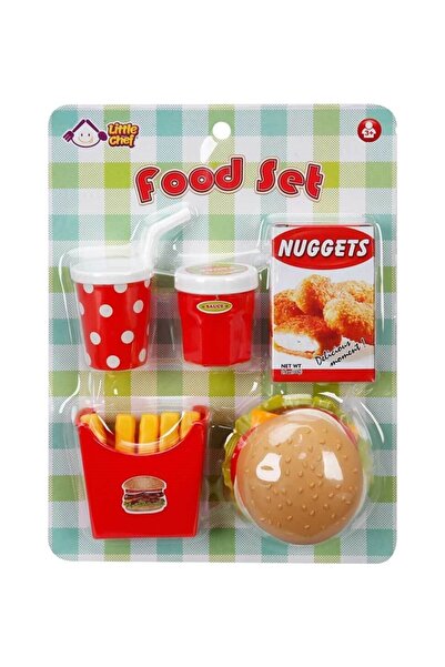 alpmodel Hamburger Yapma Seti 5 Parça Fast Food Yiyecek Seti