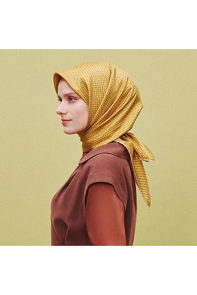 Armine Μεταξωτό Φουλάρι 2025 Καλοκαίρι - 9307-35 Safran Sura