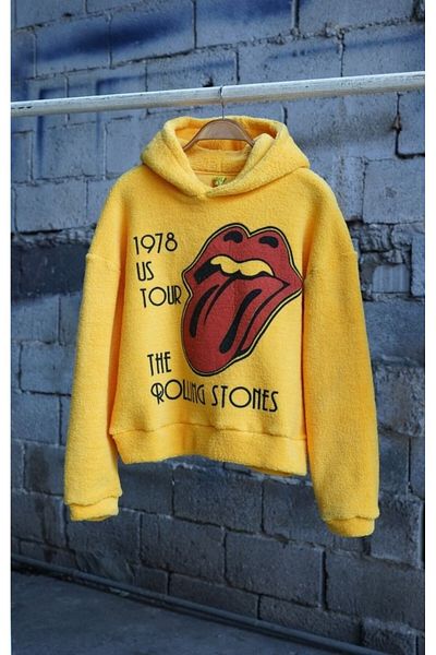 Overdrive The Rolling Stone Yellow Fleece Sweatshirt
