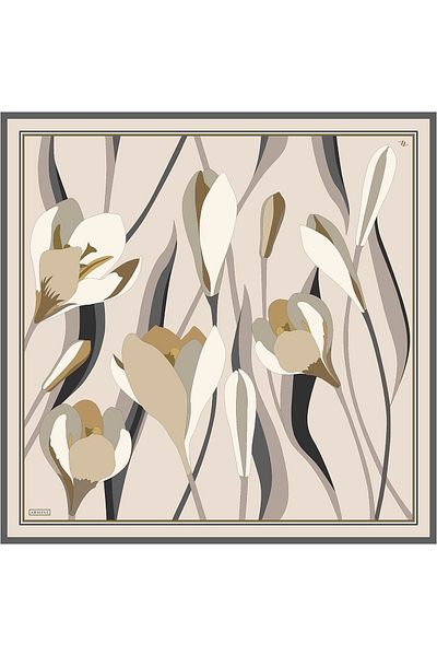 Armine Καλοκαιρινό μεταξωτό κασκόλ 2025 - 9302-38 Light Stone Twill
