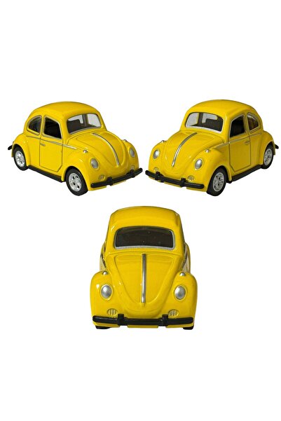 Genel Markalar METAL ÇEK BIRAK SARI RENK MİNİ VOSVOS ARABA 8 CM HEDİYE KOLEKS...