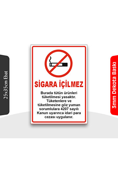 Sigara içilmez levhası