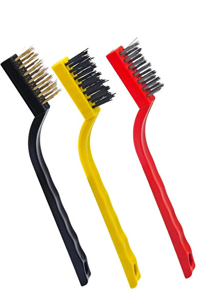 Layrol 3'lü Temizlik Fırçası ve Seti Çok Amaçlı Multi İnce Temizlik Fırçası