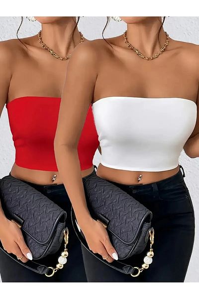 npLStore Women's 2 Colors New Season Breathable Cotton Crop Bustier
