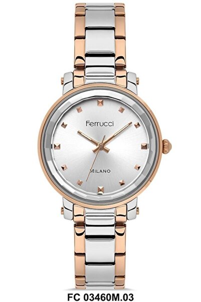 Ferrucci FERRUCCİ ÖZEL MİLANO SERİSİ ÇİFT RENK GÜMÜŞ&ROSE ORİJİNAL ÇELİK KADI...