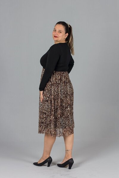 Truva XXL Plus Size Top Candy Fabric Bottom Lepoar Tulle Dress