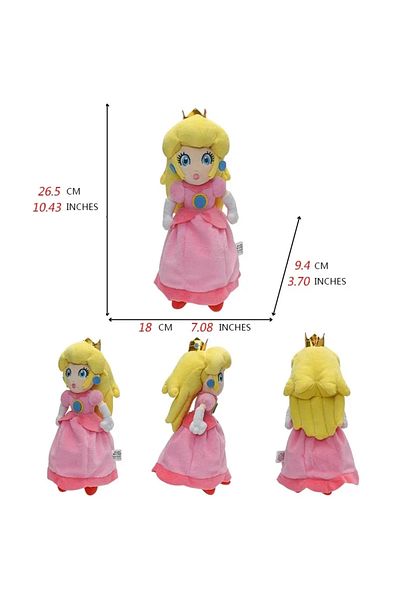 Choice MAROON Mario Bros Plush Princess Peach Fire Flower Wonder Bowser Goomba Bowser Jr. Anime Soft Stuffe