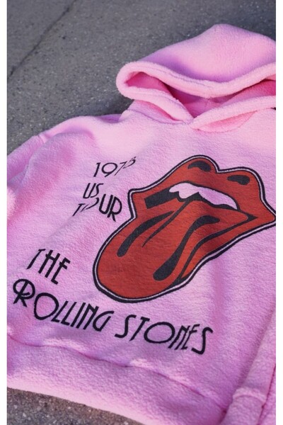 Overdrive Το φούτερ Rolling Stone Pink Fleece