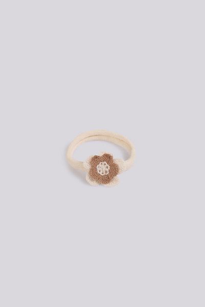 Layette Екрю лента за коса за бебе момиче