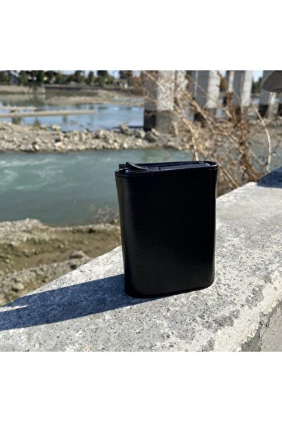 birdoz avm Kişiye Özel Isimli Hediyelik Mekanizmalı Siyah Kartlık Cüzdan