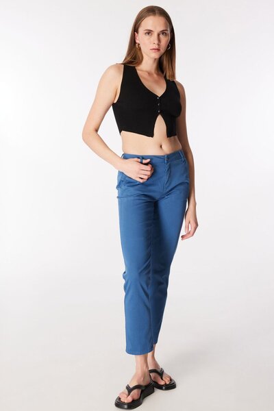 United Colors of Benetton Γυναικείο / Κοριτσίστικο Μπλε Παντελόνι (Κωδικός Μοντέλου: 124P4Gd7Df061 )