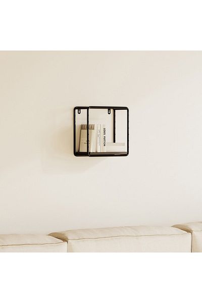 Home Box Urban Square 1-Tier Metal Shelf 20x10x20 cm