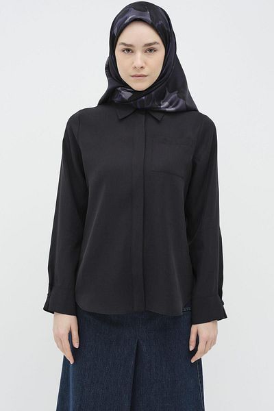 Tuğba Women / Girls Navy Blue Shirt (Model Code: 242Go1012Tb.01)