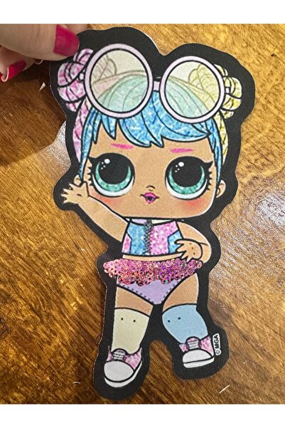 Gönülden Tasarım PUL PAILLETTED BEBE LOLBEBE EMBLEMA CUSUT APLICAT 21X12 CM