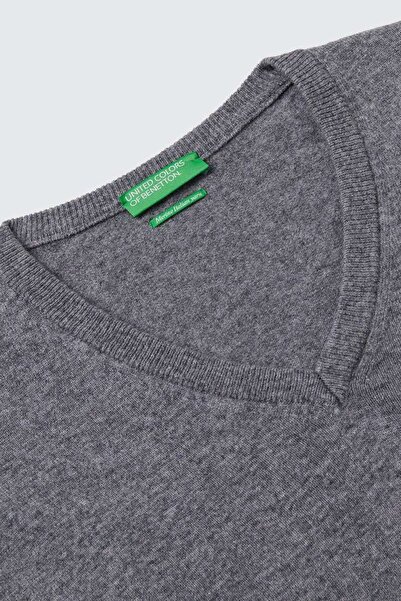 United Colors of Benetton V-подібний комір, кашеміровий светр