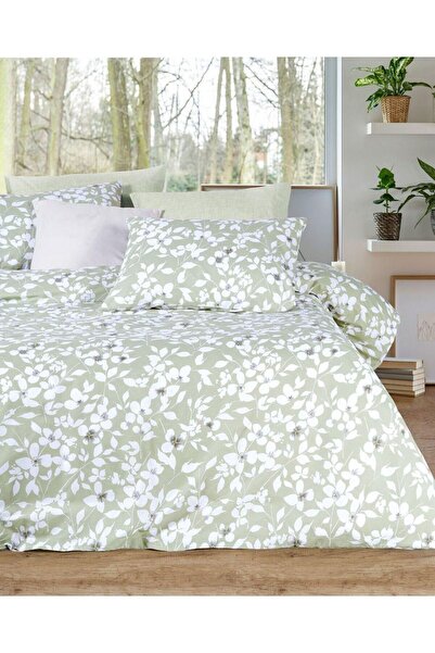 İyi Geceler İstanbul Σετ Παπλωματοθήκη Διπλό 100% Βαμβάκι Flowery