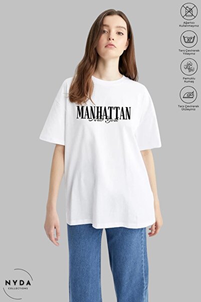 Nyda Collections Unisex majica kratkih rukava sa okruglim izrezom, Newyork Ma...