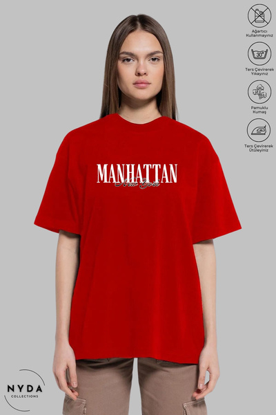 Nyda Collections Unisex majica kratkih rukava sa okruglim izrezom, Newyork Ma...