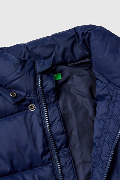 United Colors of Benetton Чоловічий темно-синій пальто (Код моделі: 2Wu0Cn017)
