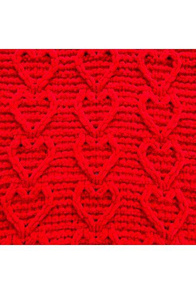 Yula Home Design Red Plush Tv Blanket / Valentine's Day Gift / Heart Pattern Blanket