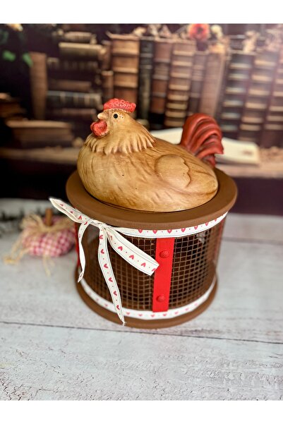 Bypinaryuksel Telli Tavuklu Yumurta Sepeti ,Kahverengi Yumurta Kutusu,Ceviz Sepeti