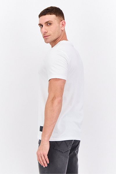 Levi's Men Crew Neck Short Sleeve Graphic T Shirt, White Combo